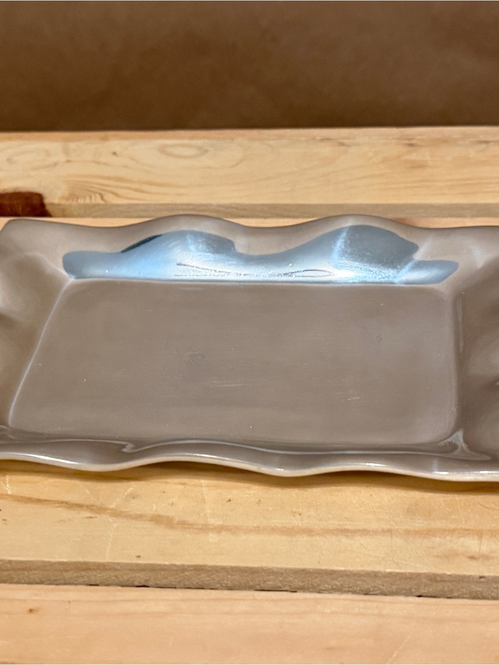 Gray Ceramic Serving Tray - Home Dining